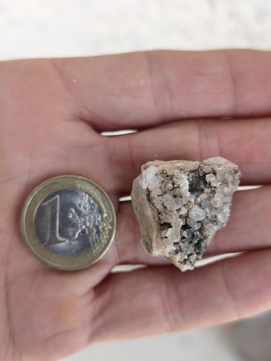 Calcite Roh Kristall Stufe – Attavyros, Insel Rhodos Griechenland Sammler Mineralien Kristall Deko Selbstfund Geschenk Haus Wohnen gelb - Art of Nature Berlin