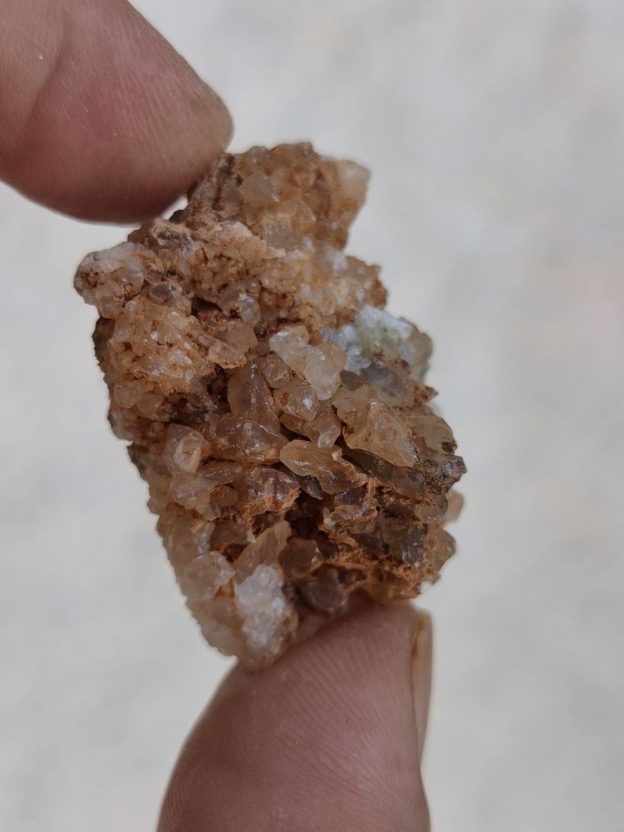 Calcite Roh Kristall Stufe – Attavyros, Insel Rhodos Griechenland Sammler Mineralien Kristall Deko Selbstfund Geschenk Haus Wohnen gelb - Art of Nature Berlin