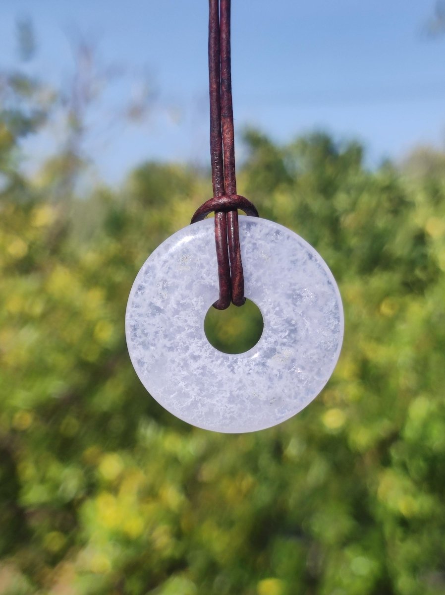 Chalcedon Blau / Blue Laze Edelstein Kette blau Natur Rarität Schutzsymbol Heilstein Kristall Boho Schmuck Kind Mann Frau Geschenk Er Sie - Art of Nature Berlin