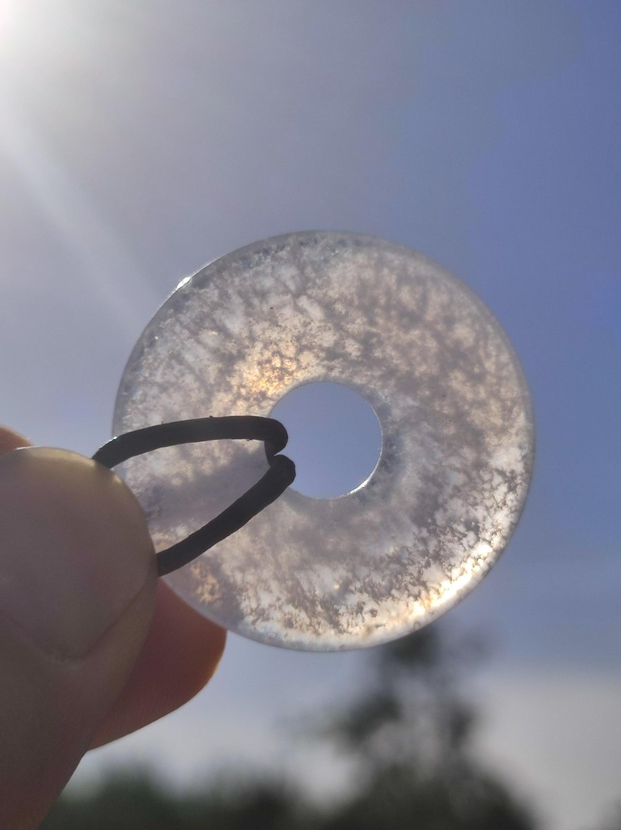 Chalcedon Blau / Blue Laze Edelstein Kette blau Natur Rarität Schutzsymbol Heilstein Kristall Boho Schmuck Kind Mann Frau Geschenk Er Sie - Art of Nature Berlin