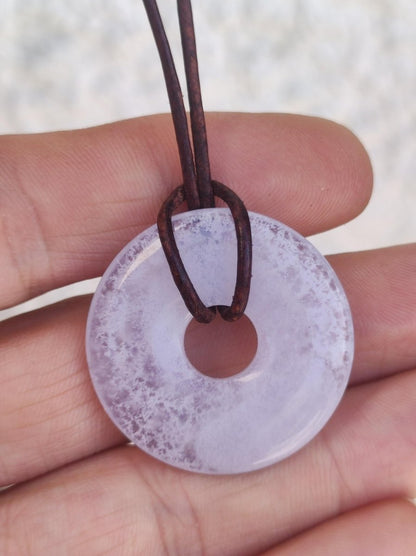 Chalcedon Blau / Blue Laze Edelstein Kette blau Natur Rarität Schutzsymbol Heilstein Kristall Boho Schmuck Kind Mann Frau Geschenk Er Sie - Art of Nature Berlin