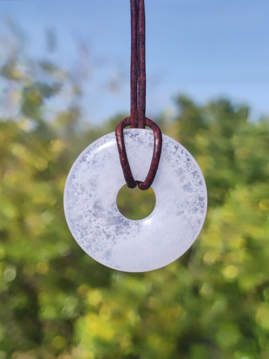 Chalcedon Blau / Blue Laze Edelstein Kette blau Natur Rarität Schutzsymbol Heilstein Kristall Boho Schmuck Kind Mann Frau Geschenk Er Sie - Art of Nature Berlin