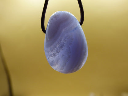 Chalcedon Blau / Blue Laze ~ Edelstein Kette ~HIPPIE ~GOA ~Boho ~Tibet ~Ethno ~Nature ~Heilstein - Art of Nature Berlin