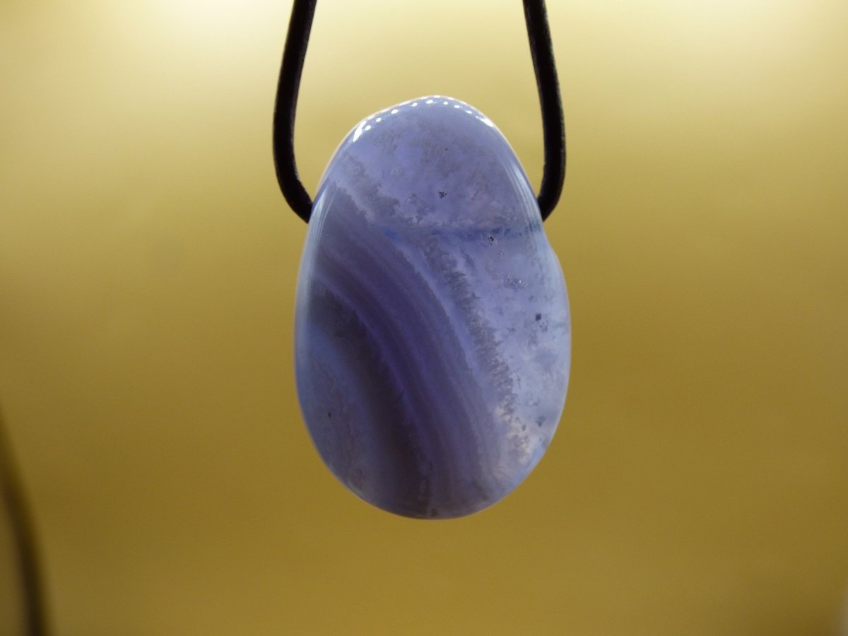 Chalcedon Blau / Blue Laze ~ Edelstein Kette ~HIPPIE ~GOA ~Boho ~Tibet ~Ethno ~Nature ~Heilstein - Art of Nature Berlin