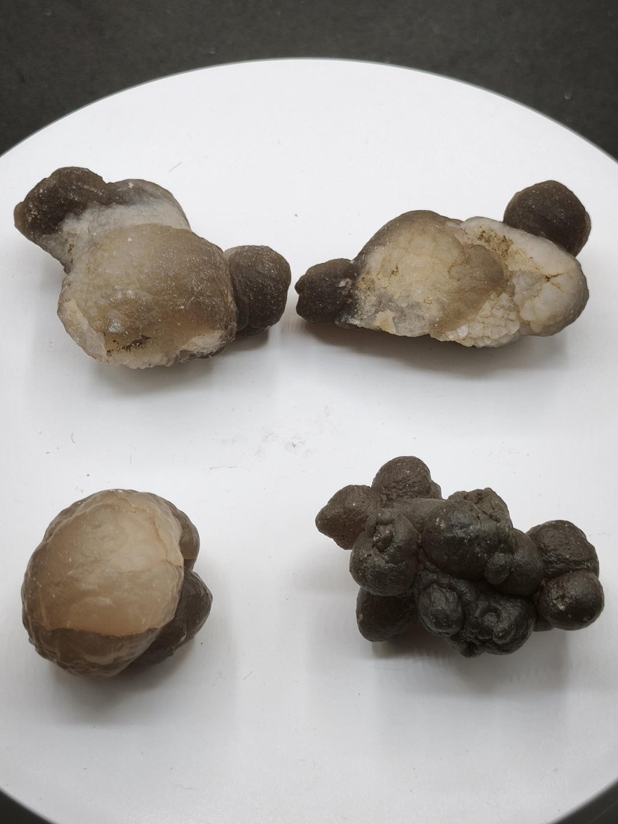 Chalcedon-Knollen aus Marokko – 4 Naturunikate zur Auswahl – 29–45 mm Natur Heilstein Sammler Stufe Kristalle - Art of Nature Berlin