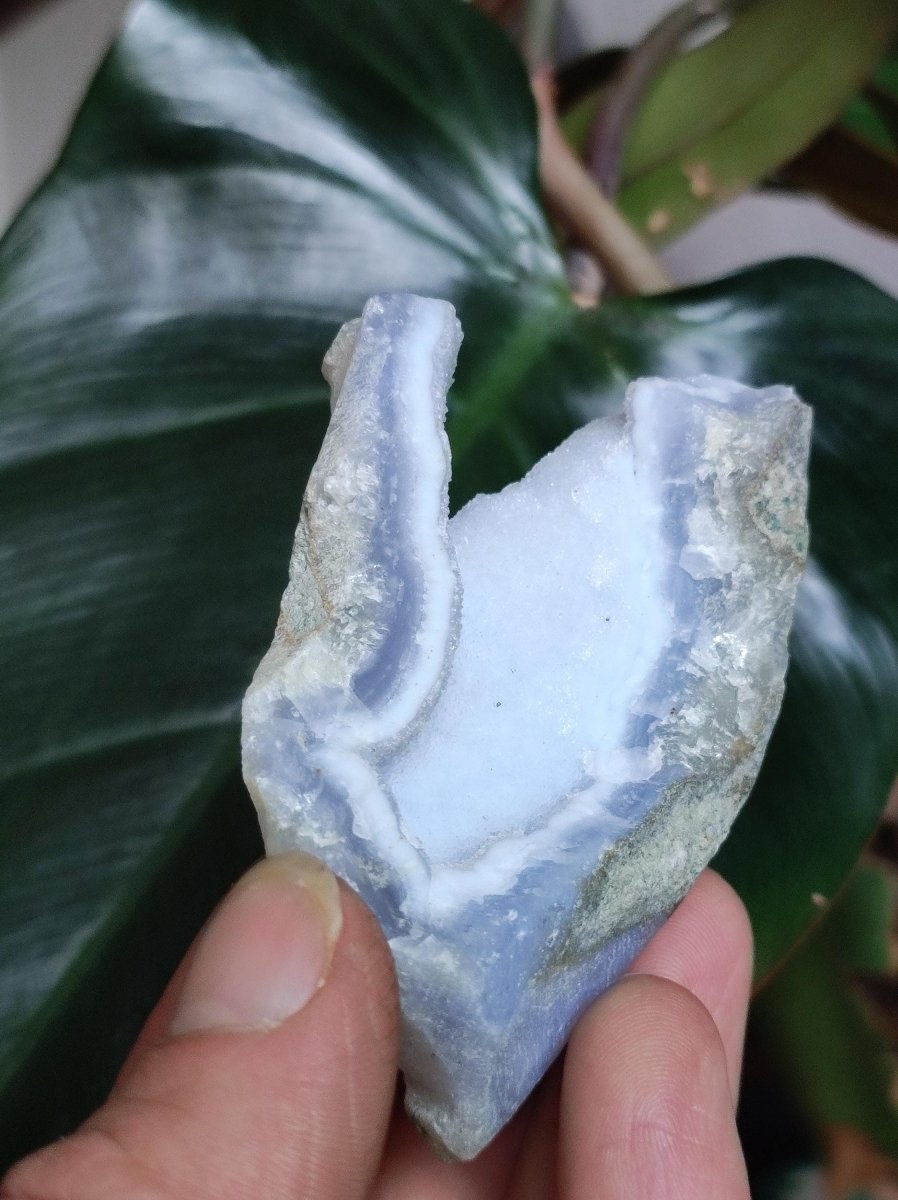 Chalcedon Roh Stufe A - Sammler Deko Edelstein Natur Heilstein Mineralien Energie Chakra Haus Dekoration Geschenk Er Sie Mann Frau blau - Art of Nature Berlin