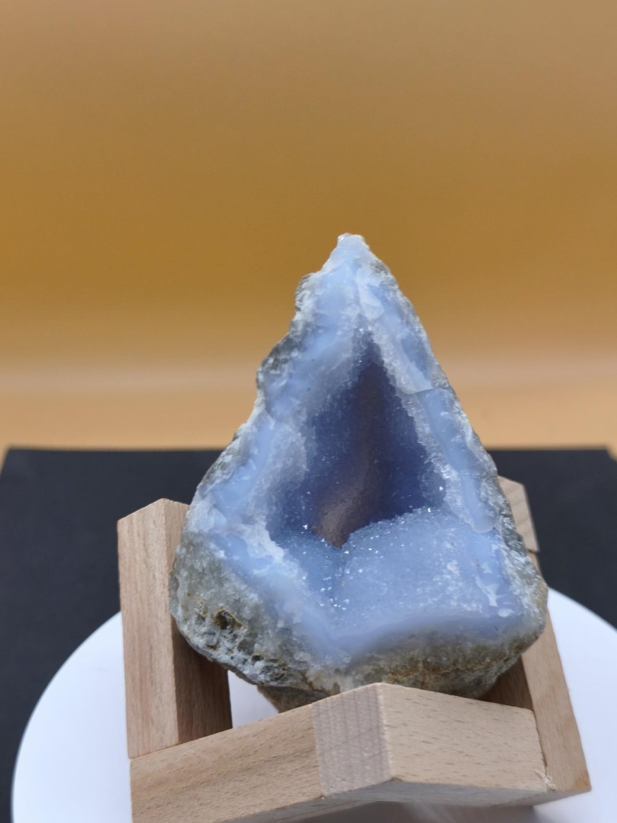 Chalcedon Roh Stufe A - Sammler Deko Edelstein Natur Heilstein Mineralien Energie Chakra Haus Dekoration Geschenk Er Sie Mann Frau blau - Art of Nature Berlin