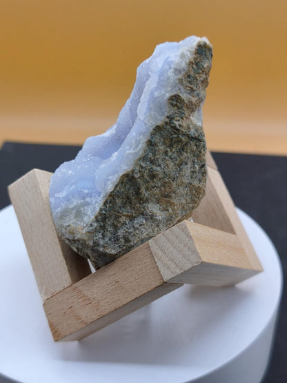 Chalcedon Roh Stufe A - Sammler Deko Edelstein Natur Heilstein Mineralien Energie Chakra Haus Dekoration Geschenk Er Sie Mann Frau blau - Art of Nature Berlin