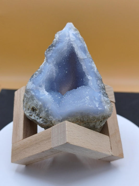 Chalcedon Roh Stufe A - Sammler Deko Edelstein Natur Heilstein Mineralien Energie Chakra Haus Dekoration Geschenk Er Sie Mann Frau blau - Art of Nature Berlin