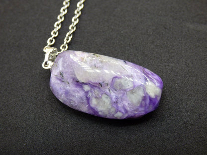 Charoit - 925 Sterling Silber Öse ~ Edelstein Kette ~selten ~HIPPIE ~GOA ~Boho ~Ethno ~Nature ~Heilstein - Art of Nature Berlin