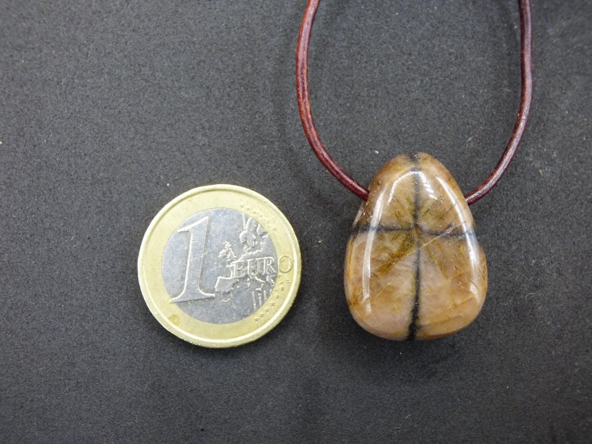 Chiastolith Andalusit Edelstein Kette braun Natur Boho Ethno Nature Heilstein Kristalle Schmuck Anhänger Mann Frau Kind Art Geschenk Er Sie - Art of Nature Berlin