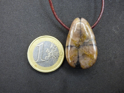 Chiastolith Andalusit Edelstein Kette braun Natur Boho Ethno Nature Heilstein Kristalle Schmuck Anhänger Mann Frau Kind Art Geschenk Er Sie - Art of Nature Berlin