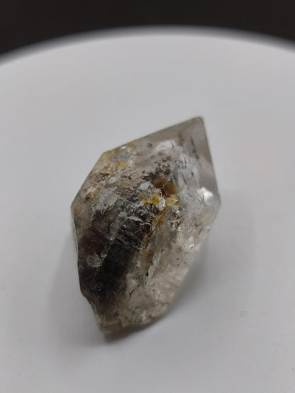 Chloritquarz aus Erongo Namibia | Klarer Bergkristall mit schwarzen Chlorit-Einschlüssen | Natur Kristall Unikat Stufe Sammler Mineral - Art of Nature Berlin