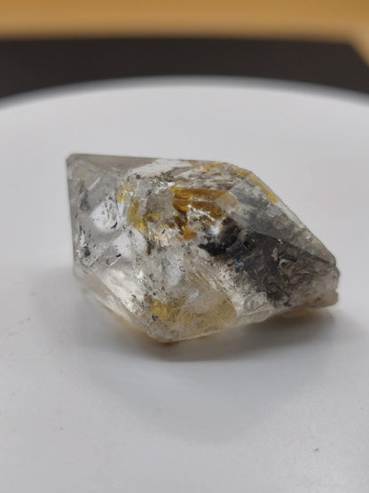 Chloritquarz aus Erongo Namibia | Klarer Bergkristall mit schwarzen Chlorit-Einschlüssen | Natur Kristall Unikat Stufe Sammler Mineral - Art of Nature Berlin