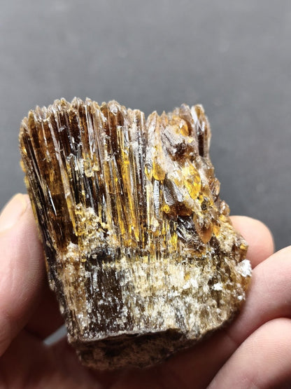 Chocolate Calcit Rohkristall – Honigbraune Kristallstufe mit dunkler Bänderung | Unikat Kristall Deko Heilstein Geschenk Haus Wohnen - Art of Nature Berlin