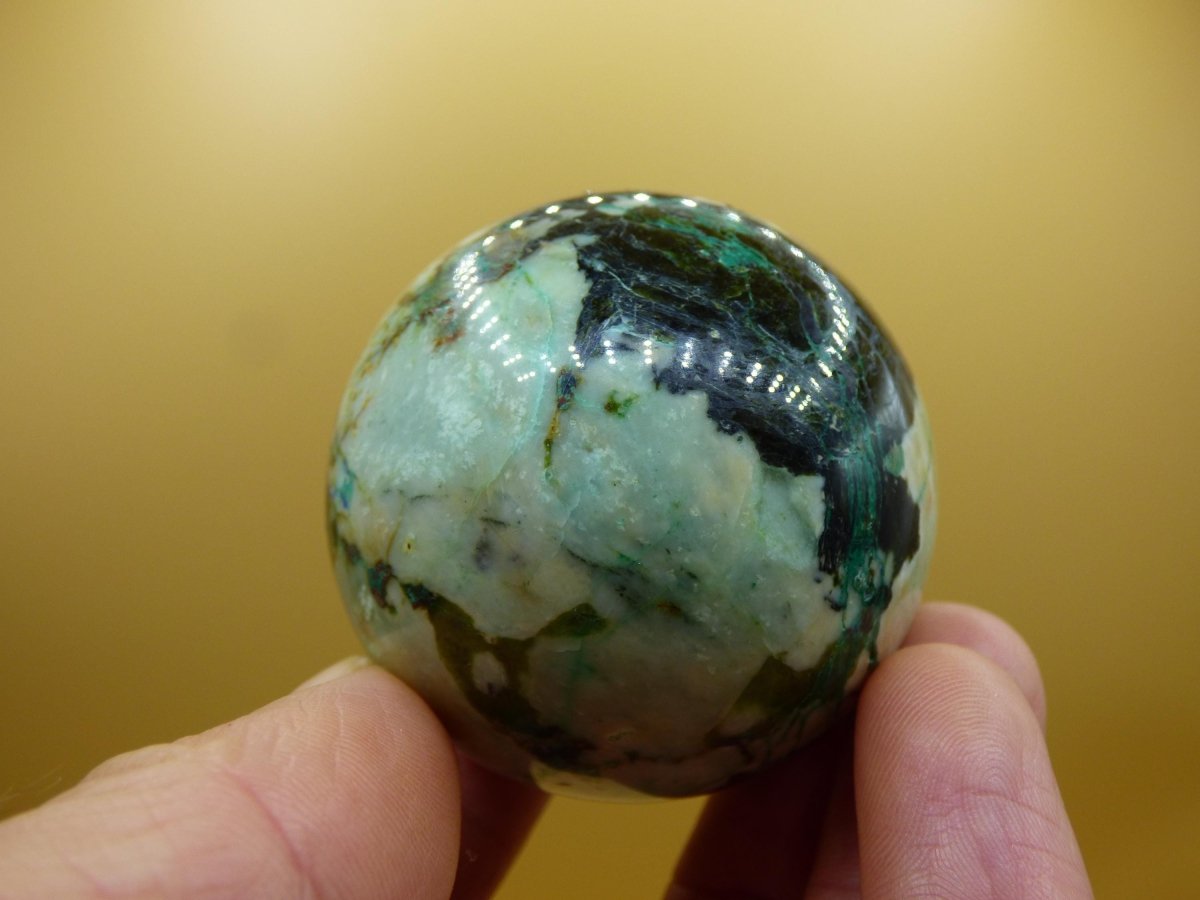 Chrysocoll AAA Sphere ~ Magische Edelstein Kugel Massage & Deko Crystal Meditation Heilstein Rarität Sammler Mineral Rund Chrysokolla Boh - Art of Nature Berlin