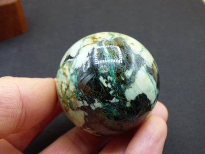 Chrysocoll AAA Sphere ~ Magische Edelstein Kugel Massage & Deko Crystal Meditation Heilstein Rarität Sammler Mineral Rund Chrysokolla Boh - Art of Nature Berlin