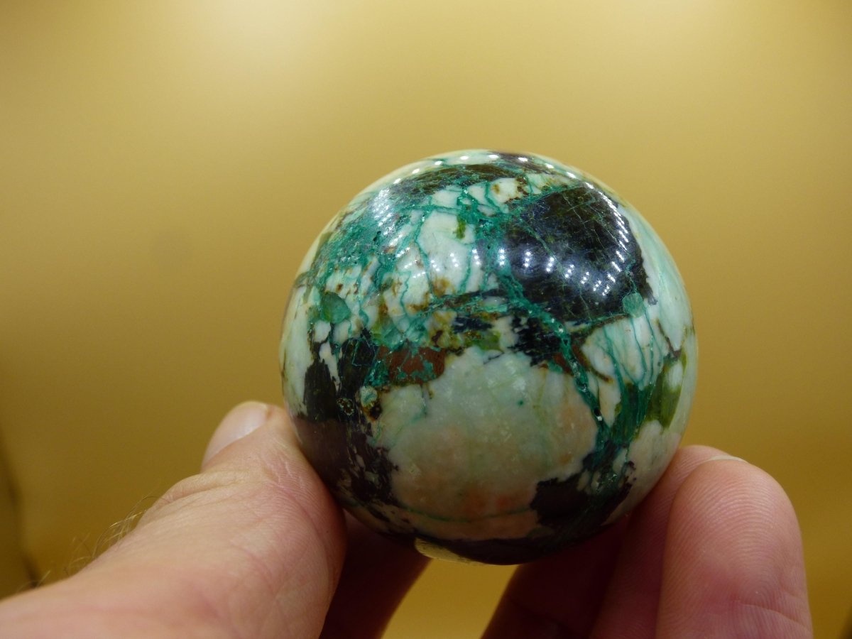 Chrysocoll AAA Sphere ~ Magische Edelstein Kugel Massage & Deko Crystal Meditation Heilstein Rarität Sammler Mineral Rund Chrysokolla Boh - Art of Nature Berlin