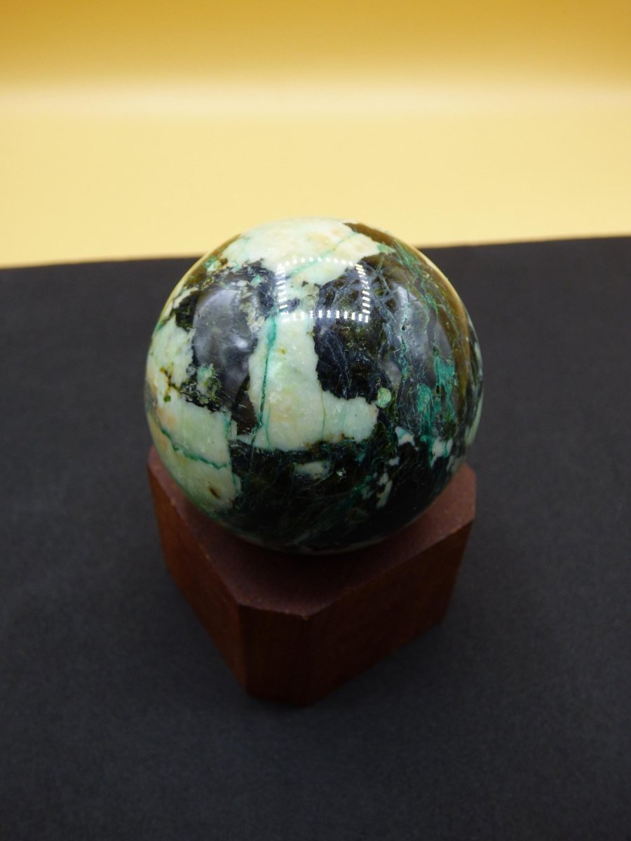 Chrysocoll AAA Sphere ~ Magische Edelstein Kugel Massage & Deko Crystal Meditation Heilstein Rarität Sammler Mineral Rund Chrysokolla Boh - Art of Nature Berlin