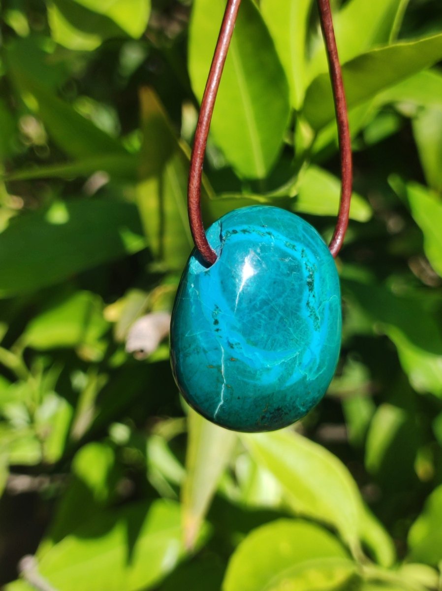 Chrysocoll Chrysokoll Chrysocolla Edelstein Kette Heilstein Er Sie Mann Frau Glück HIPPIE GOA Boho Tibet Ethno Natur Rarität Geschenk Selten - Art of Nature Berlin