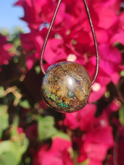 Chrysocoll Chrysokoll Chrysocolla Edelstein Kette Heilstein Er Sie Mann Frau Glück HIPPIE GOA Boho Tibet Ethno Natur Rarität Geschenk Selten - Art of Nature Berlin