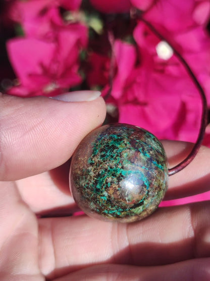 Chrysocoll Chrysokoll Chrysocolla Edelstein Kette Heilstein Er Sie Mann Frau Glück HIPPIE GOA Boho Tibet Ethno Natur Rarität Geschenk Selten - Art of Nature Berlin