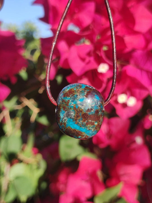 Chrysocoll Chrysokoll Chrysocolla Edelstein Kette Heilstein Er Sie Mann Frau Glück HIPPIE GOA Boho Tibet Ethno Natur Rarität Geschenk Selten - Art of Nature Berlin