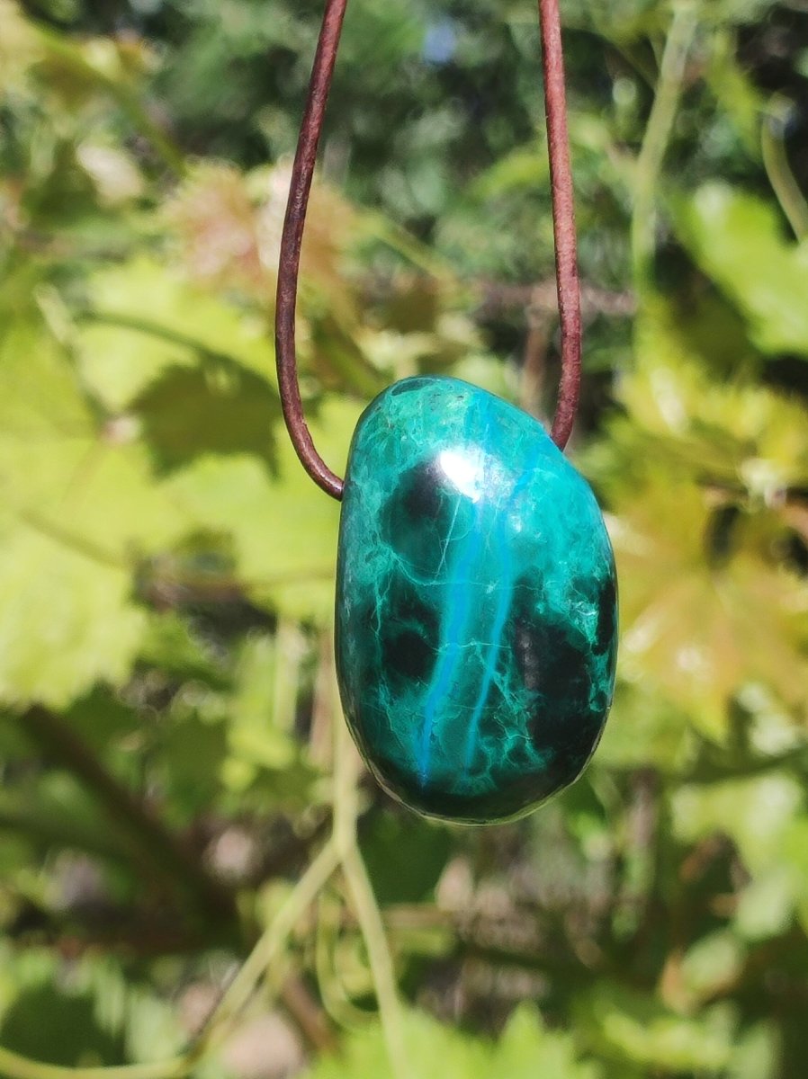 Chrysocoll Chrysokoll Chrysocolla Edelstein Kette Heilstein Er Sie Mann Frau Glück HIPPIE GOA Boho Tibet Ethno Natur Rarität Geschenk Selten - Art of Nature Berlin