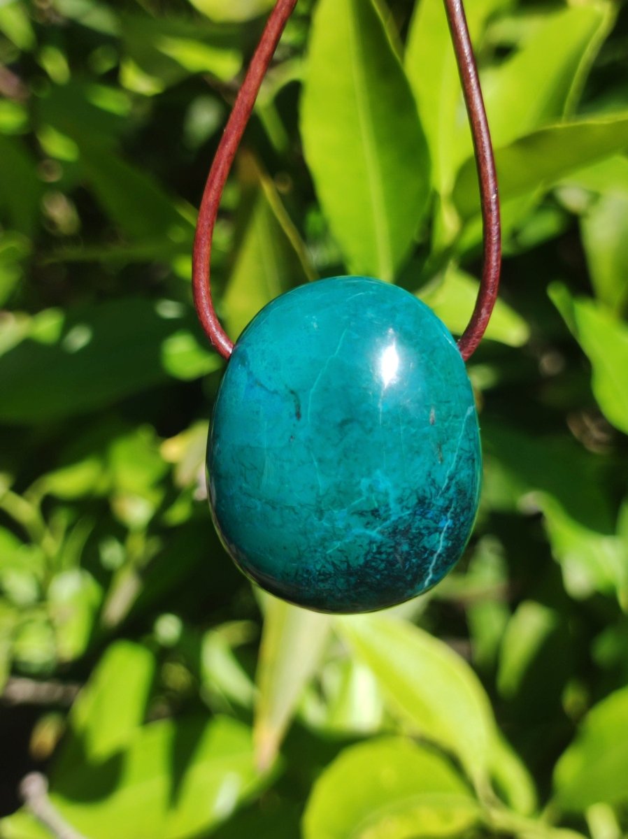 Chrysocoll Chrysokoll Chrysocolla Edelstein Kette Heilstein Er Sie Mann Frau Glück HIPPIE GOA Boho Tibet Ethno Natur Rarität Geschenk Selten - Art of Nature Berlin