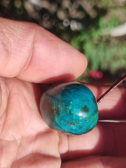 Chrysocoll Chrysokoll Chrysocolla Edelstein Kette Heilstein Er Sie Mann Frau Glück HIPPIE GOA Boho Tibet Ethno Natur Rarität Geschenk Selten - Art of Nature Berlin