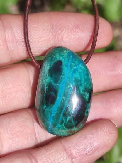 Chrysocoll Chrysokoll Chrysocolla Edelstein Kette Heilstein Er Sie Mann Frau Glück HIPPIE GOA Boho Tibet Ethno Natur Rarität Geschenk Selten - Art of Nature Berlin