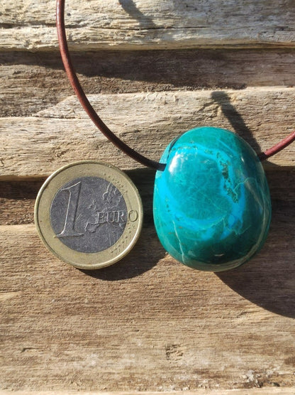 Chrysocoll Chrysokoll Chrysocolla Edelstein Kette Heilstein Er Sie Mann Frau Glück HIPPIE GOA Boho Tibet Ethno Natur Rarität Geschenk Selten - Art of Nature Berlin