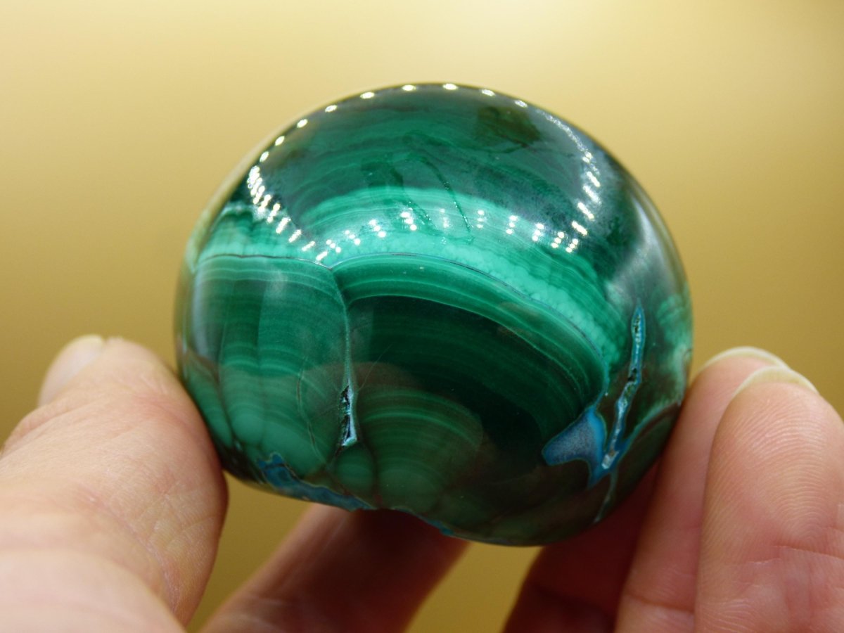 Chrysocoll Malachit botryoidal Kugel Dekostück AAA Edelstein Natur Heilstein Unikat blau grün Mineral Traum Sammlerstück Geschenk Er Sie - Art of Nature Berlin