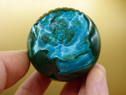 Chrysocoll Malachit botryoidal Kugel Dekostück AAA Edelstein Natur Heilstein Unikat blau grün Mineral Traum Sammlerstück Geschenk Er Sie - Art of Nature Berlin