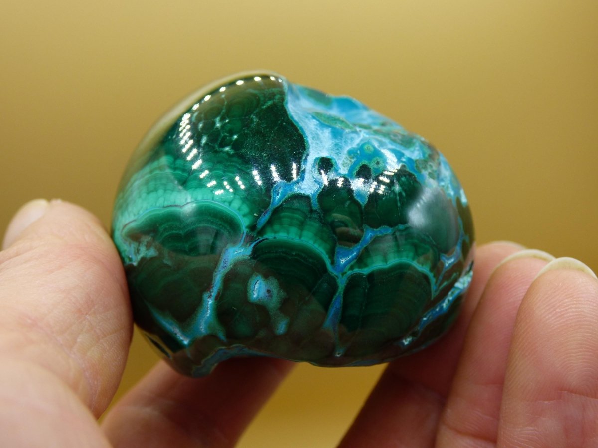 Chrysocoll Malachit botryoidal Kugel Dekostück AAA Edelstein Natur Heilstein Unikat blau grün Mineral Traum Sammlerstück Geschenk Er Sie - Art of Nature Berlin