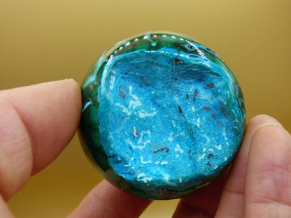 Chrysocoll Malachit botryoidal Kugel Dekostück AAA Edelstein Natur Heilstein Unikat blau grün Mineral Traum Sammlerstück Geschenk Er Sie - Art of Nature Berlin