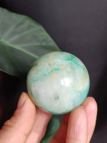 Chrysocoll Quantum Quattro AAA Sphere ~ Magische Edelstein Kugel Massage & Deko Crystal Meditation Heilstein Rarität Sammler Chrysokolla - Art of Nature Berlin