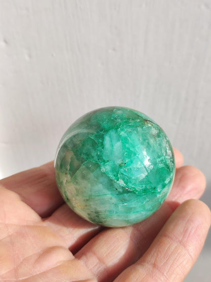 Chrysocoll Quantum Quattro AAA Sphere ~ Magische Edelstein Kugel Massage & Deko Crystal Meditation Heilstein Rarität Sammler Chrysokolla - Art of Nature Berlin