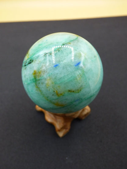 Chrysocoll Quantum Quattro AAA Sphere ~ Magische Edelstein Kugel Massage & Deko Crystal Meditation Heilstein Rarität Sammler Chrysokolla - Art of Nature Berlin