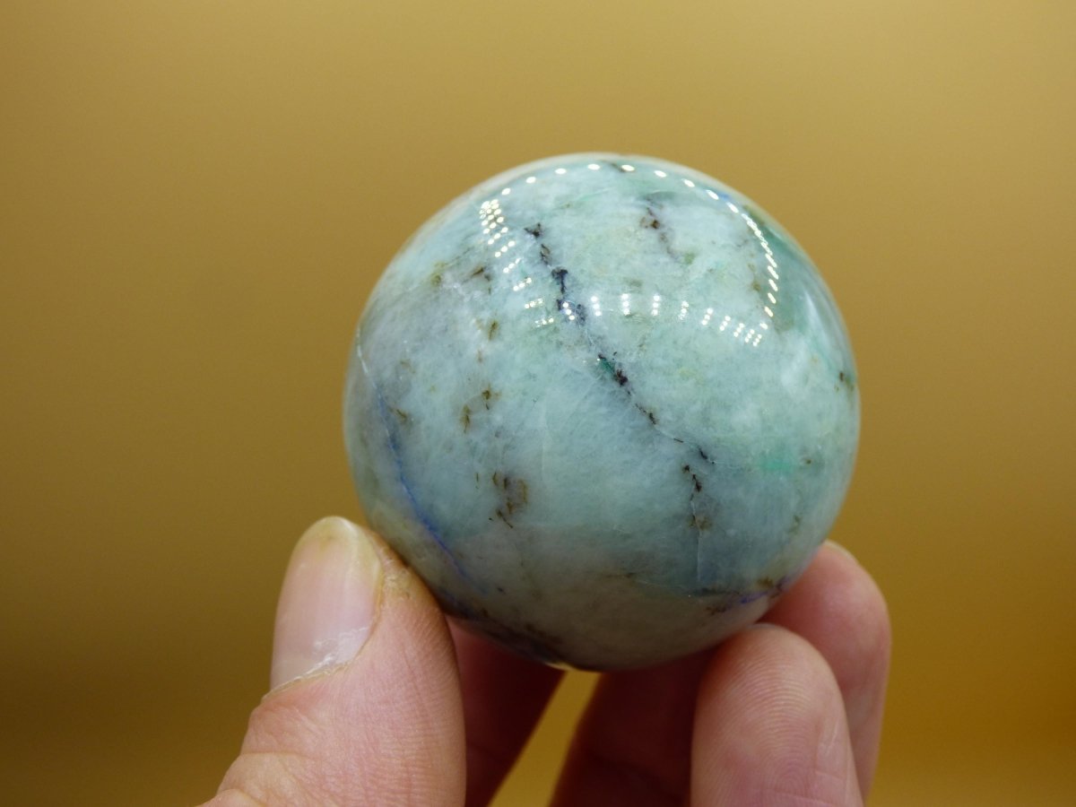 Chrysocoll Quantum Quattro AAA Sphere ~ Magische Edelstein Kugel Massage & Deko Crystal Meditation Heilstein Rarität Sammler Chrysokolla - Art of Nature Berlin