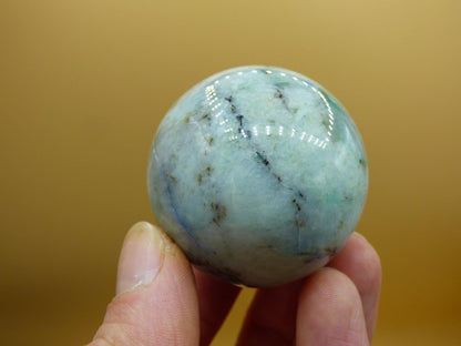 Chrysocoll Quantum Quattro AAA Sphere ~ Magische Edelstein Kugel Massage & Deko Crystal Meditation Heilstein Rarität Sammler Chrysokolla - Art of Nature Berlin