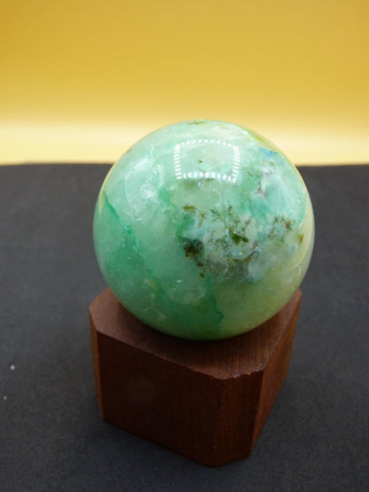 Chrysocoll Quantum Quattro AAA Sphere ~ Magische Edelstein Kugel Massage & Deko Crystal Meditation Heilstein Rarität Sammler Chrysokolla - Art of Nature Berlin