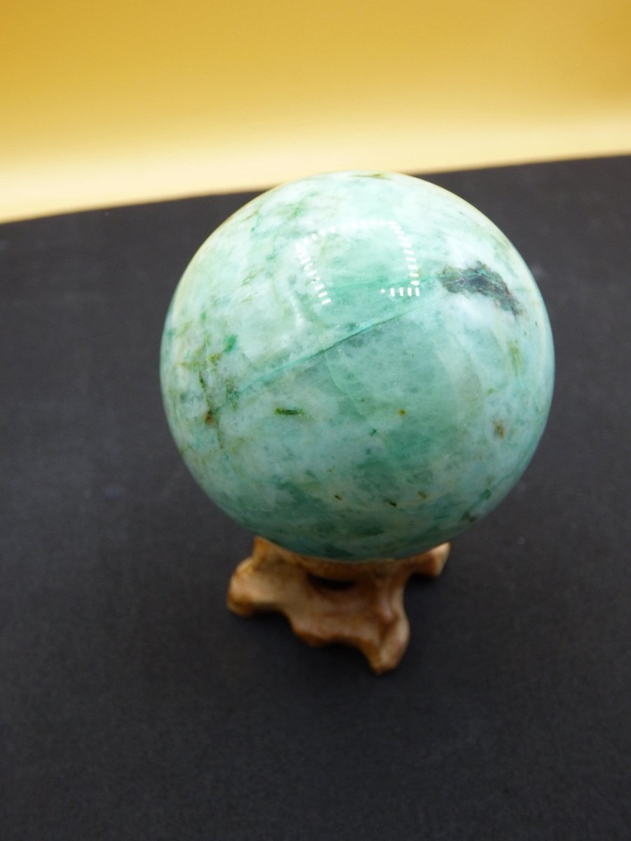 Chrysocoll Quantum Quattro AAA Sphere ~ Magische Edelstein Kugel Massage & Deko Crystal Meditation Heilstein Rarität Sammler Chrysokolla - Art of Nature Berlin