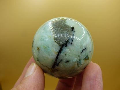 Chrysocoll Quantum Quattro AAA Sphere ~ Magische Edelstein Kugel Massage & Deko Crystal Meditation Heilstein Rarität Sammler Chrysokolla - Art of Nature Berlin