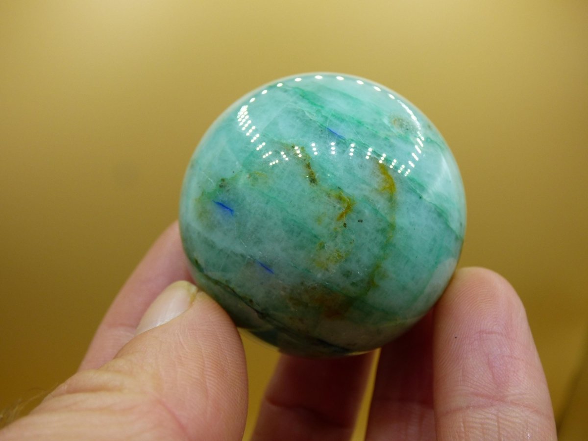 Chrysocoll Quantum Quattro AAA Sphere ~ Magische Edelstein Kugel Massage & Deko Crystal Meditation Heilstein Rarität Sammler Chrysokolla - Art of Nature Berlin