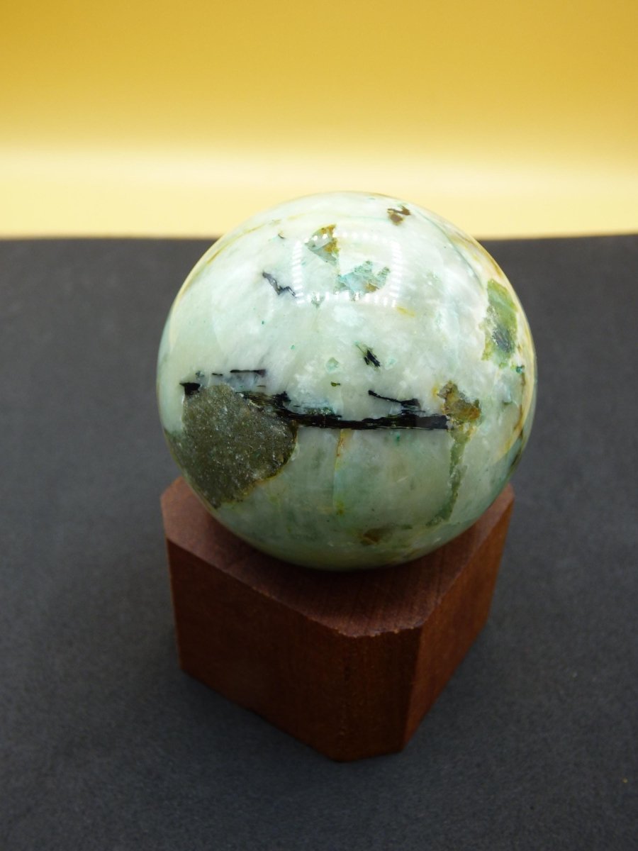 Chrysocoll Quantum Quattro AAA Sphere ~ Magische Edelstein Kugel Massage & Deko Crystal Meditation Heilstein Rarität Sammler Chrysokolla - Art of Nature Berlin