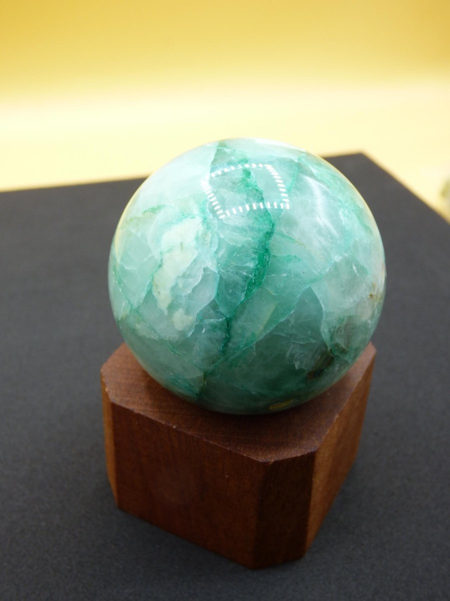 Chrysocoll Quantum Quattro AAA Sphere ~ Magische Edelstein Kugel Massage & Deko Crystal Meditation Heilstein Rarität Sammler Chrysokolla - Art of Nature Berlin