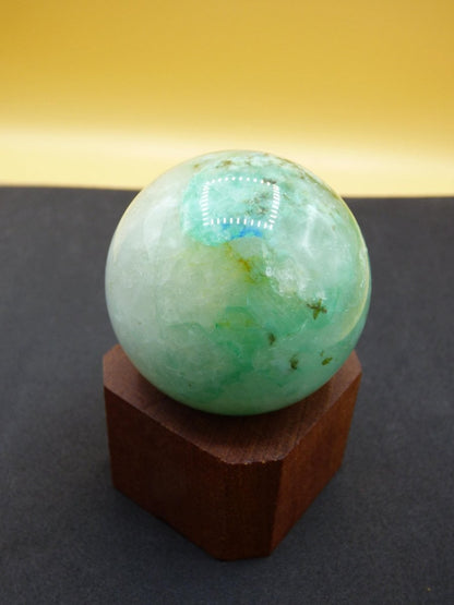 Chrysocoll Quantum Quattro AAA Sphere ~ Magische Edelstein Kugel Massage & Deko Crystal Meditation Heilstein Rarität Sammler Chrysokolla - Art of Nature Berlin