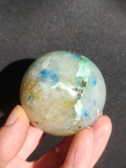 Chrysocoll Quantum Quattro AAA Sphere ~ Magische Edelstein Kugel Massage & Deko Crystal Meditation Heilstein Rarität Sammler Chrysokolla - Art of Nature Berlin