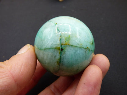 Chrysocoll Quantum Quattro AAA Sphere ~ Magische Edelstein Kugel Massage & Deko Crystal Meditation Heilstein Rarität Sammler Chrysokolla - Art of Nature Berlin